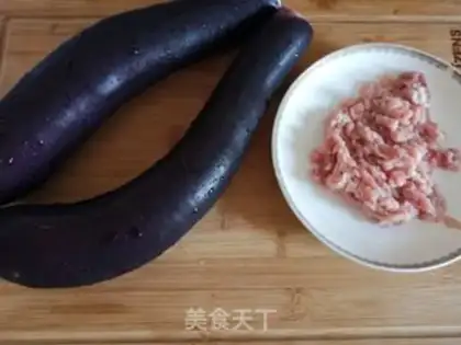 Make Meat and eggplant step 0