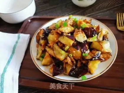 Make Meat and eggplant step 9