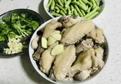 Make Chicken with beans step 2