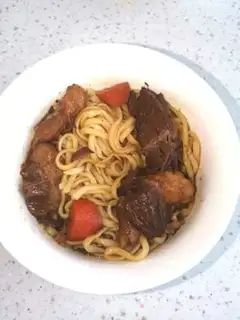 Make Red beef noodles step 11