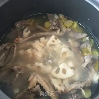 Make Lotus pigeon soup step 14