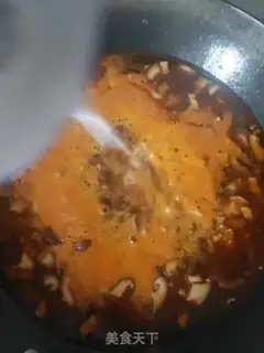 Make Spam with mushroom sauce step 15