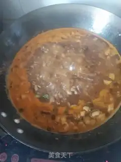 Make Spam with mushroom sauce step 16