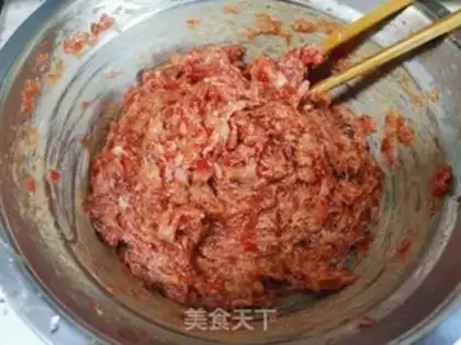 Make Muffin beef cake step 4