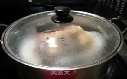 Make Garlic fan lobster tail step 9