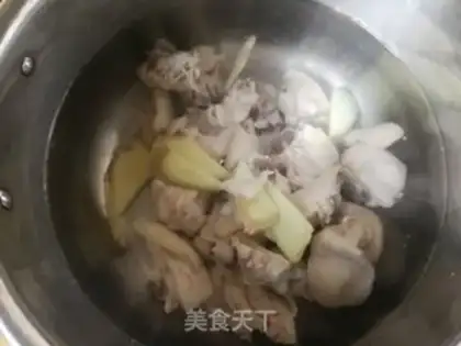 Make The potion, the insect, the chicken leg. Soup step 4