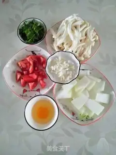 Make White mushrooms and melon soup step 3