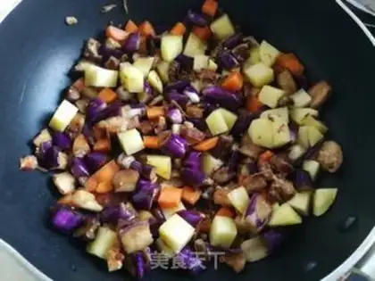 Make A halogened potato eggplant step 7