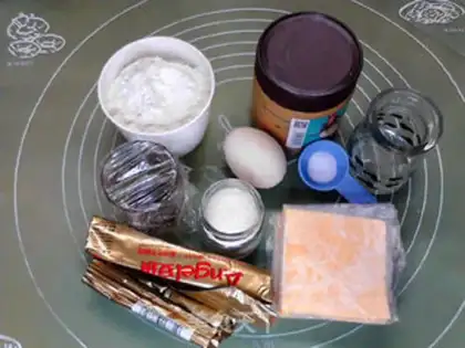 Make Cheese and peanut butter and waffles step 0