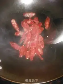 Make Pepper fried sausage step 3