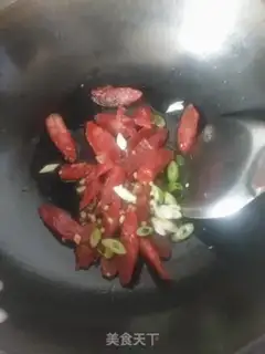 Make Pepper fried sausage step 4