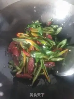 Make Pepper fried sausage step 5