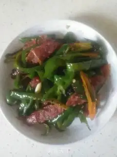 Make Pepper fried sausage step 7