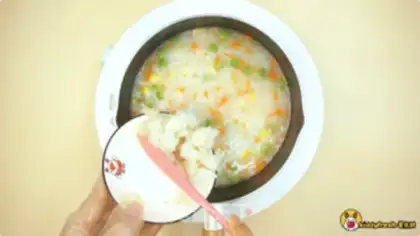 Make Cod congee step 6