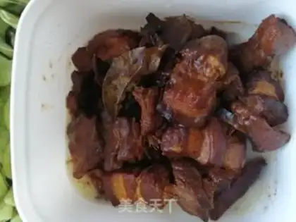 Make Red roast bean horn step 1