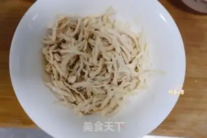 Make ♪ The cold and spicy hands tore the chicken silk ♪ step 8