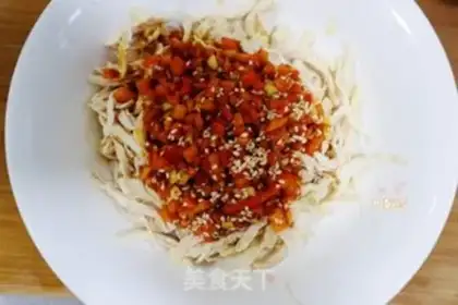 Make ♪ The cold and spicy hands tore the chicken silk ♪ step 9