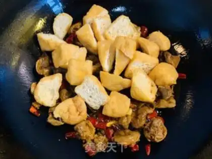 Make Pyramid chicken and bean pickles step 4