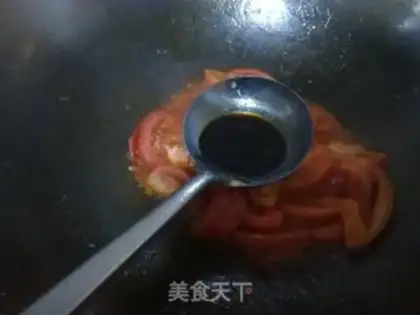 Make Tomato fried eggs step 7
