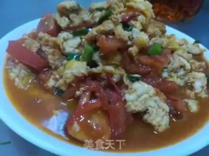 Make Tomato fried eggs step 13