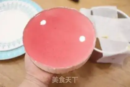 Make Cranberry mirror cheesecake step 15