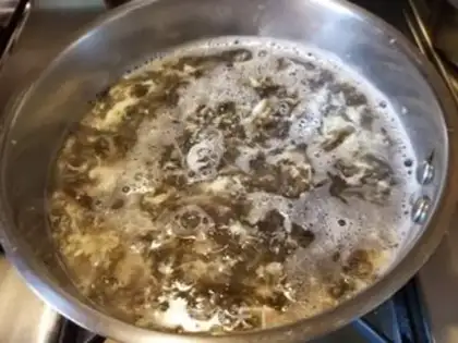 Make Fresh lilies, omelet soup step 5