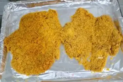 Make The fragrance chicken steak step 8