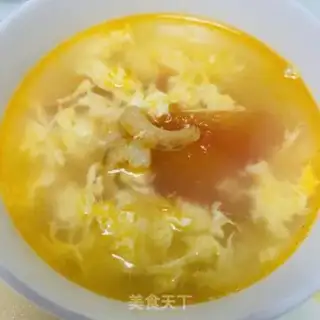 Make Shrimp tomato egg soup step 3