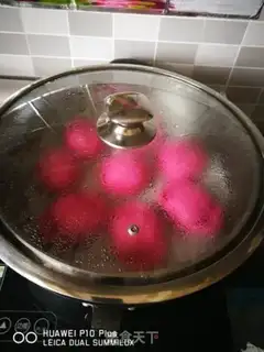 Make Flamingo cream buns step 10