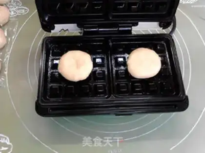 Make Double peanut butter and heart waffles step 12