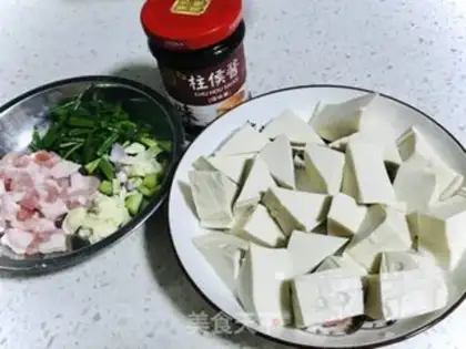 Make Soy sauce tofu step 1
