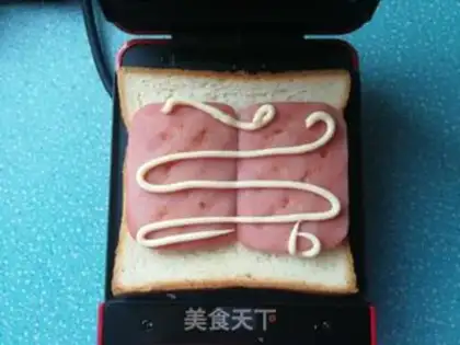 Make Mango ham cheese sandwich step 4