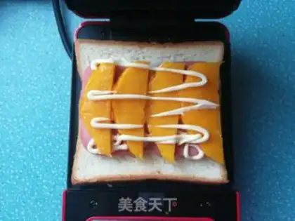 Make Mango ham cheese sandwich step 5