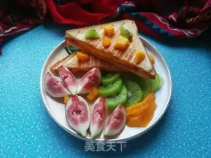 Make Mango ham cheese sandwich step 11