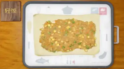 Make Vegetable chicken burrito step 3