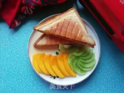 Make Mango egg ham sandwich step 8
