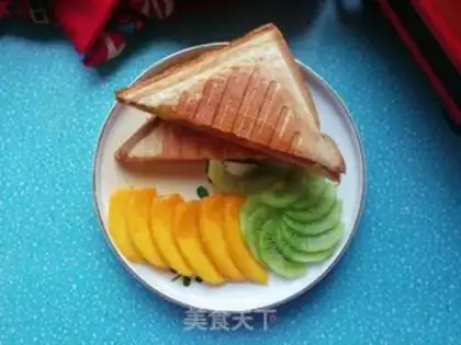 Make Mango egg ham sandwich step 9