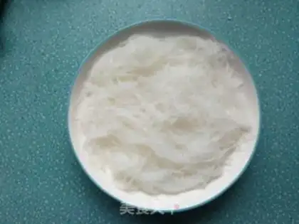 Make Garlic fan steams the meat step 5