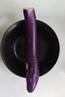 Make Sugar and eggplant step 0