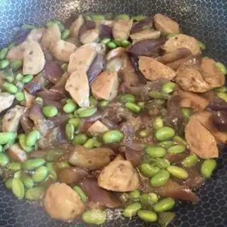 Make Meatball, soybeans, eggplant step 9