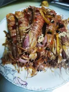 Make Spicy leather shrimp step 5
