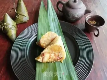 Make The salted egg and a yellow sling step 11
