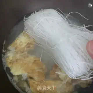 Make Egg dumpling fan soup step 5