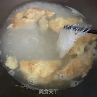 Make Egg dumpling fan soup step 6