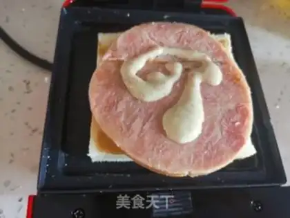 Make Egg ham sandwich step 5