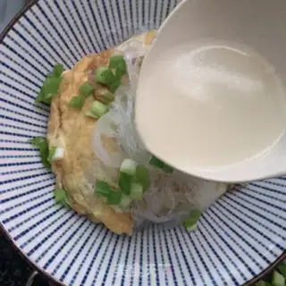 Make Egg dumpling fan soup step 8