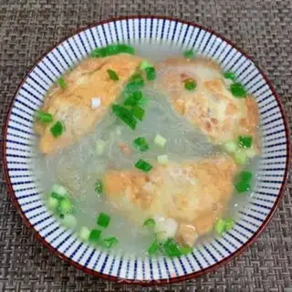 Make Egg dumpling fan soup step 9