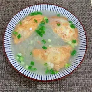 Make Egg dumpling fan soup step 10