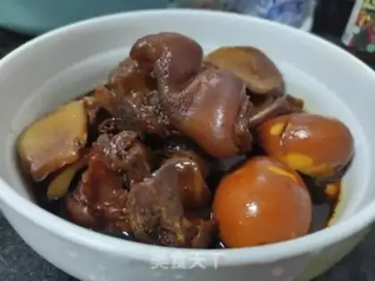 Make Egg pig-foot ginger step 7