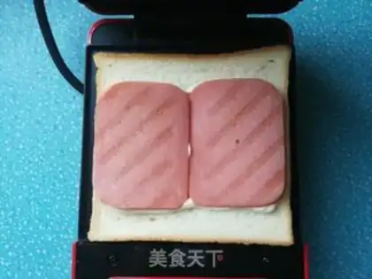 Make Tomato cheese ham sandwich step 8